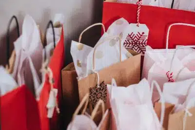 gift bags with tissue paper
